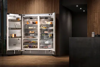 Gaggenau Latest Model Fridge and Freezer Set For sale Model RC472304 Freezer Model RF 461304