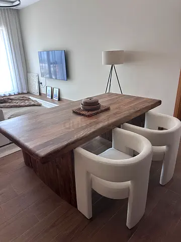 6 Person Mango Wood Dinning Table
