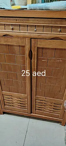 Wooden Storage Cabinet / Shoe Cabinet - Good Condition (25 AED)