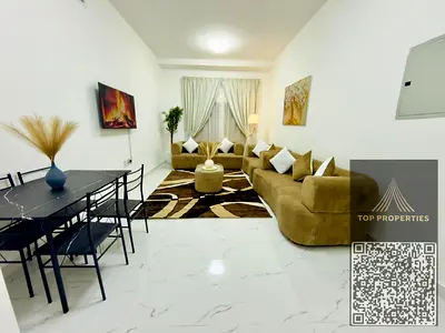 For monthly rent – ​​VIP furnished one-bedroom apartment | First occupancy | Al Nuaimiya 1 – Ajman,
