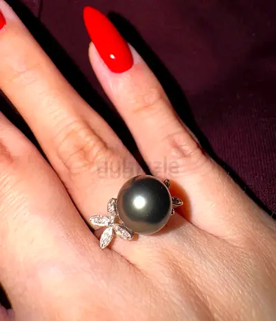 18 KT GOLD RING - TAHITIAN PEARL