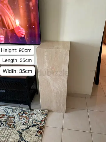 Solid Travertine Marble Furniture Set – AED 2000 (3 Pieces)