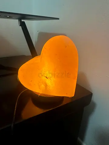 Heart-shaped Himalayan Salt Lamp - Warm Ambient Light