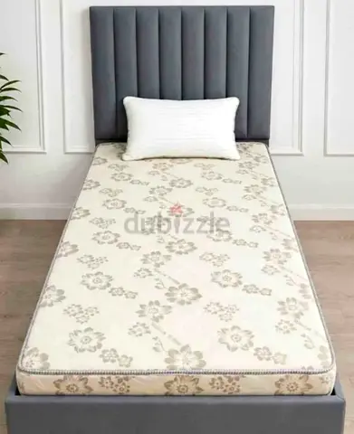 Single Bed Frame with Padded Headboard