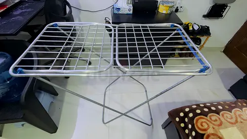 Foldable Stainless Steel Clothes Drying Rack - Lightly Used