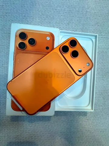 iPhone 17 pro max(Orange)dual E sim with box — Good condition
