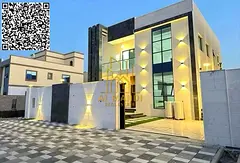 Own your dream villa Modern design with a yard , registration fees included. Close to the mosque and