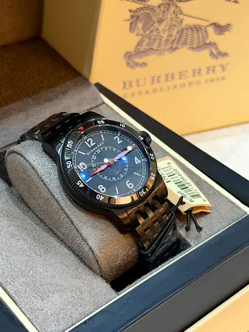 Burberry Black Stainless Steel Mens Watch -