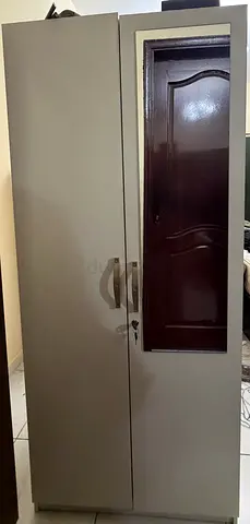 2-Door Wardrobe with Mirror | Good Condition