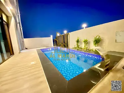 فرصة امتلاك فيلا احلامك تصميم مودرن مع حوش و مسبح و شامل رسوم التسجيل قريبة من المسجد و بسعر قابل للتفاوض