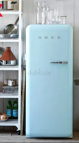 Smeg Retro Single-Door Fridge in Pastel Blue - Excellent Condition FAB28
