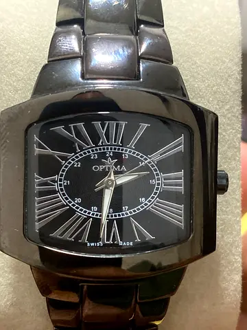 Optima Swiss Watch - Ceramic - Roman numerals