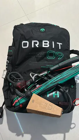 North Orbit 9M Kite + Navigator Control Bar and Bag - Used one session only (Final Price)