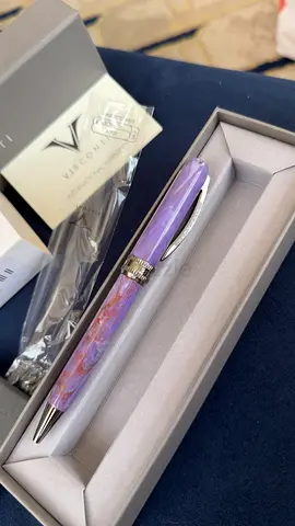 Visconti Lavender Marbled Ballpoint Pen in Original Case