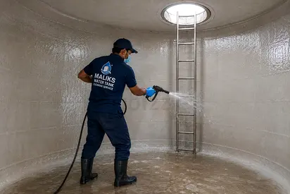 Water tank cleaning service