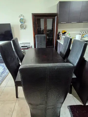 Dining set crocodile- embossed for Sale