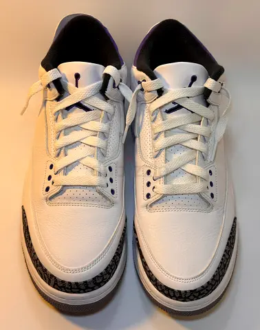 ORIGINAL AIR JORDAN 3 RETRO DARK IRIS MENS SIZE: U.S 10.5