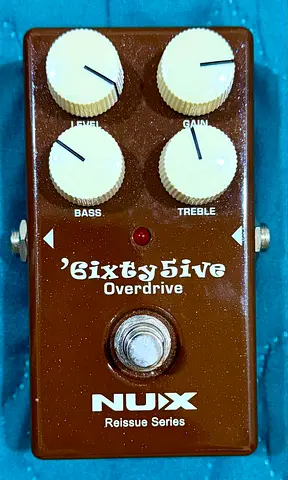 NUX 6ixty5ive Overdrive Effect Pedal, True-bypass Hardware Switching