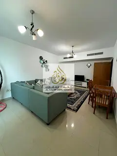 Furnished one-bedroom apartment with a view, gym, and swimming pool for monthly rent in