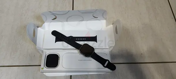 Apple Watch 10 Series (Black) with Silicone Band - Good Working Condition