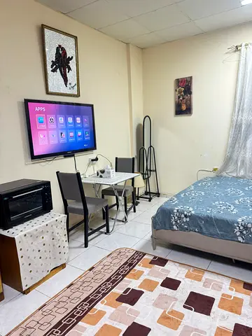 🌹 Available from today Furnished studio in Al-Nabaa, close to the bus station and the corniche** 🌹 *Close to Mubarak Center and Lulu Hypermarket*