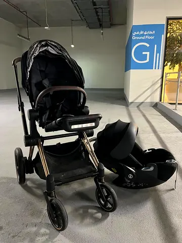 Cybex E-Prime 3-in-1 Stroller with Infant Car Seat - Black