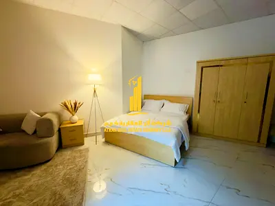 استوديو فاخر اول ساكن بمطبخ مفتوح مع اطلاله مفتوحه مفروش بالكامل✨عجمان النعيميه. للإيجار الشهري.الإيجار يشمل الفواتير والإنترنت وموقف