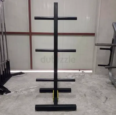 Vertical weight plate holder / rack - 4-arm steel plate tree