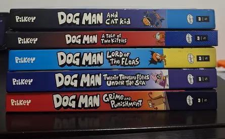 Dog Man Cat Kid Books Hard Cover by Dav Pilkey