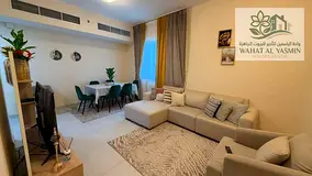 Furnished two-bedroom apartment with a living room for monthly rent in Al Taawun, Sharjah