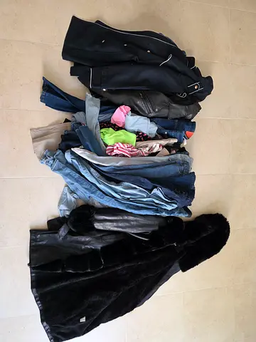 Assorted womens jeans, workout clothes, coats Medium