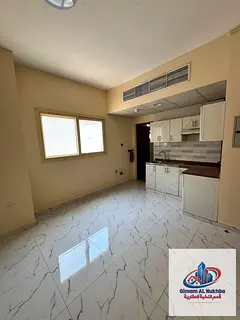 Brand new! First tenant studio in Al Qulaiaa. Huge space, central AC/gas, free maintenance. Prime lo