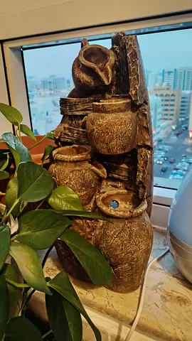 Rustic Pot Tabletop Water Fountain