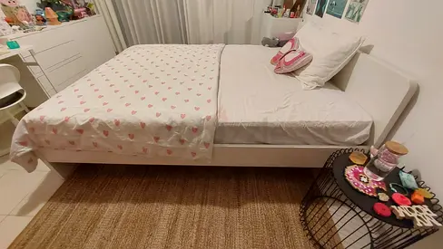 Ikea white Queen bed