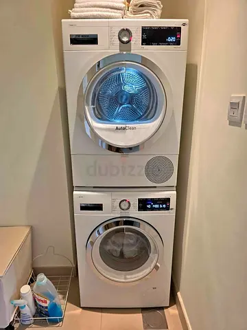 Bosch Series 8 latest version 9 kg washer and dryer set with WiFi