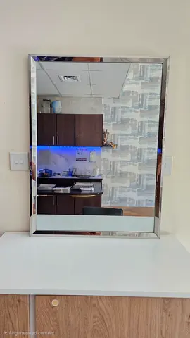 Large Full-Length Wall Mirror with Silver Frame