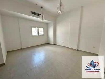 For rent: Brand-new 2-bedroom apartment with a living room in Al Bu Tina. First tenant, central A/C and central gas. Annual rent: AED 45,000. Payment