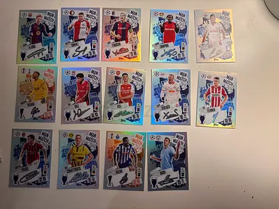 Man of the match signature style match attax cards