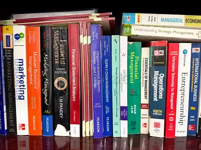 Set of University Management and Business Textbooks - Marketing, Finance, Operations, HR