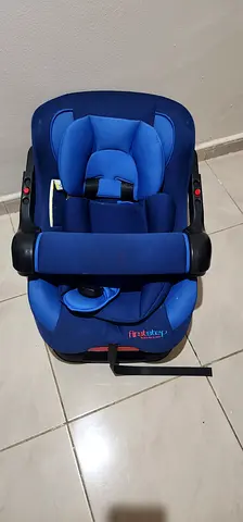 Blue infant car seat with base - good condition