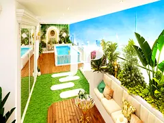 Luxury Apartments with Private Pools | High ROI &amp; Capital Growth---1 BR Apartment | Vincitore Aq
