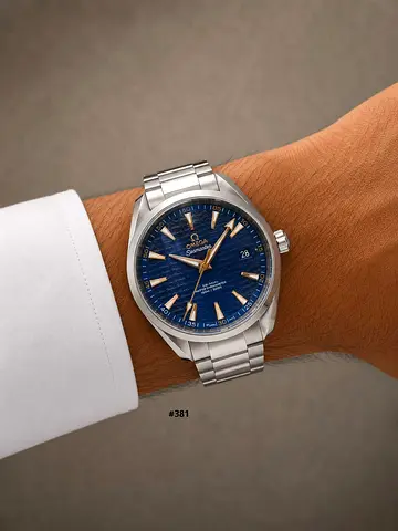 Omega Seamaster Aqua Terra Blue Dial Stainless Steel Mens Watch (Automatic)