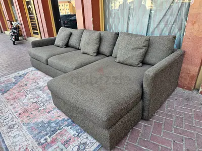 Comfortable CrateBarrel Lounge deep L Shape Sofa