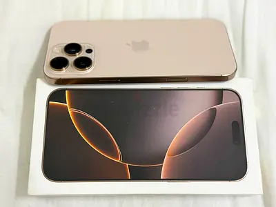 iPhone 16 Pro Max Gold TDRA 🇦🇪 ( Apple care plus 19/06/2027 )