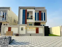 Opportunity to own your dream villa, modern design with a yard, close to the mosque, at a negotiable