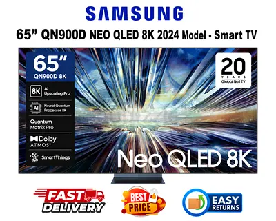 Samsung 65 Inch 8K Smart TV UAE - QLED QN900D 2024 - FREE DELIVERY, INSTALLATION, WARRANTY