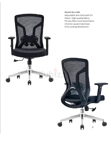 Neo MB Ergonomic Mesh Office Chair with Adjustable Arms