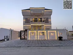 Villa for sale in Al-Haliyo 2 with a modern design, including registration and ownership fees