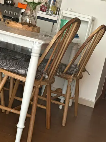 Ikea Dinning table with 4 wooden chairs