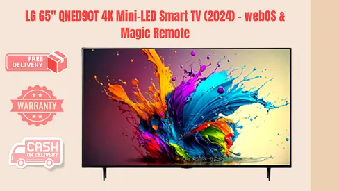 LG 65 QNED90T 4K Mini-LED Smart TV (2024) – webOS Magic Remote